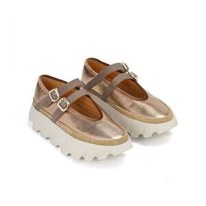 NEW 4CCCCEES women's tura ballet shoes in brass